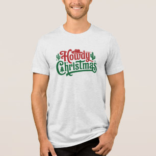 Hård Western Grönt, röd, typografi T Shirt