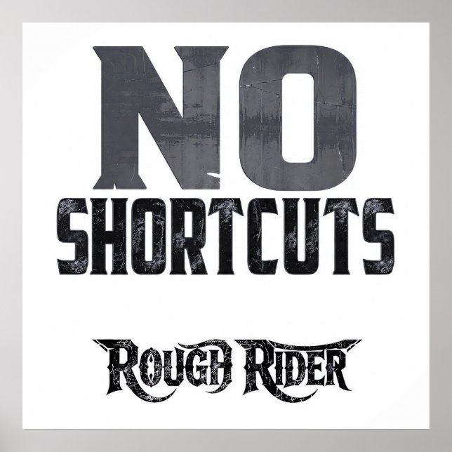 Hard Work Motivation: No Shortcuts Poster (Framsidan)