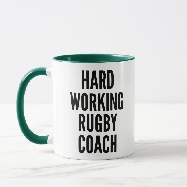 Hard working Rugby Coach Mugg (Vänster)
