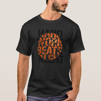Hårda arbetsslag Beats Talent Basketball ringar sh T Shirt