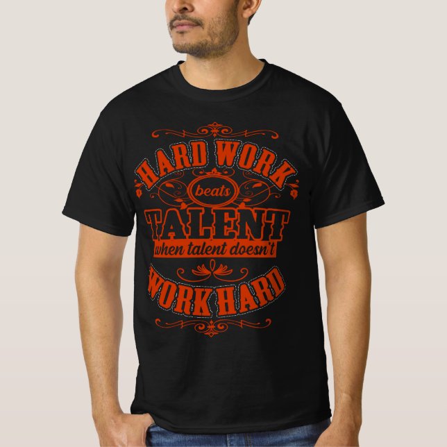 Hårda arbetsslag när talrika inte fungerar t shirt (Framsida)