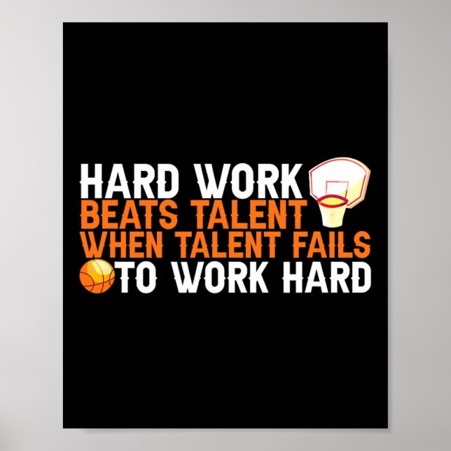 Hårda arbetsslag talande när talent Misslyckas att Poster (Framsidan)