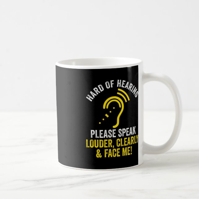Hårda ASL Förvärvade Döv Kaffemugg (Höger)