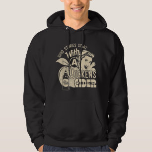 Hårda dickens Cider Girl Whiskey och Beer Apple Hu Hoodie