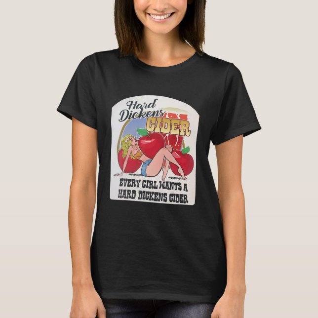 Hårda Dickens Cider T Shirt (Framsida)