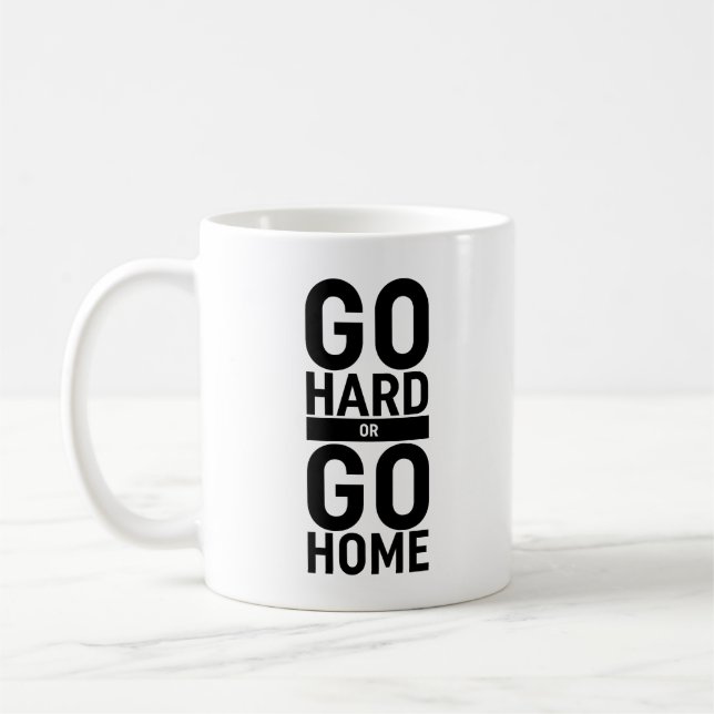 Hårda eller gå hem kaffemugg (Vänster)