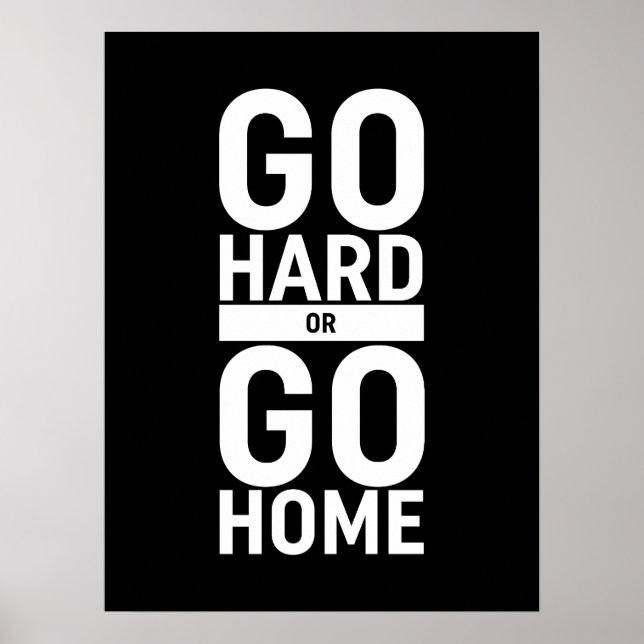 Hårda eller gå hem poster (Framsidan)