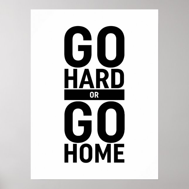 Hårda eller gå hem poster (Framsidan)