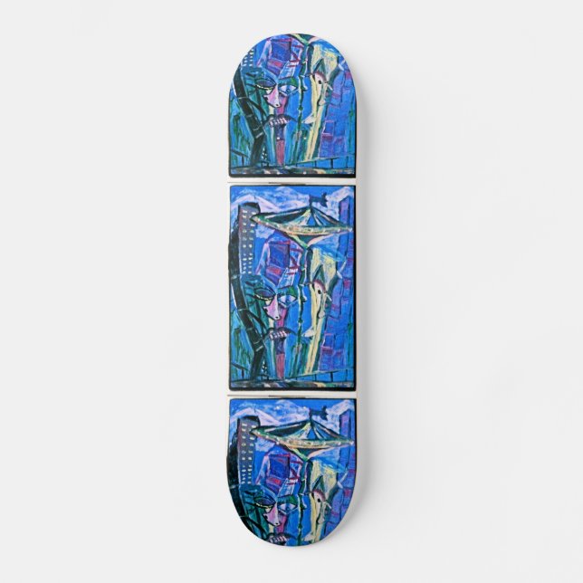 HÅRDA GATOR MINI SKATEBOARD BRÄDA 18,7 CM (Framsida)