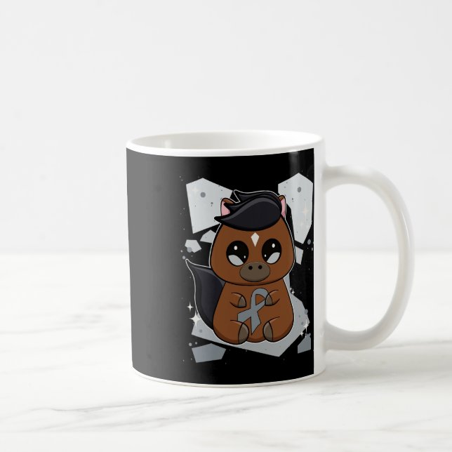 Hårda hästar med Ribbon World Dyslexia Awar Kaffemugg (Höger)
