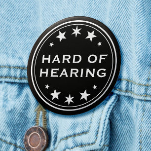 Hårda hörandet Svartvit gotisk stjärna Knapp