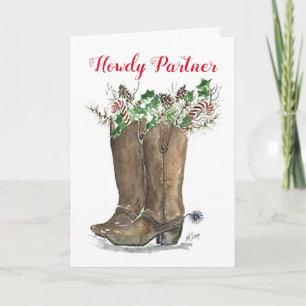 Hårda julhälsningskort för partners kort