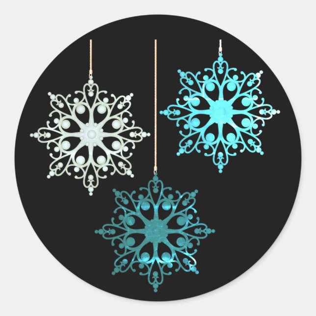 Hårda julklistermärken runt klistermärke (Framsida)