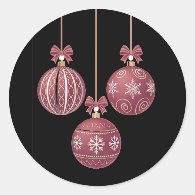 Hårda julklistermärken runt klistermärke (Framsida)