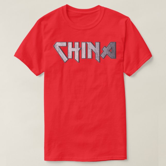 Hårda metall China T Shirt (Design framsida)