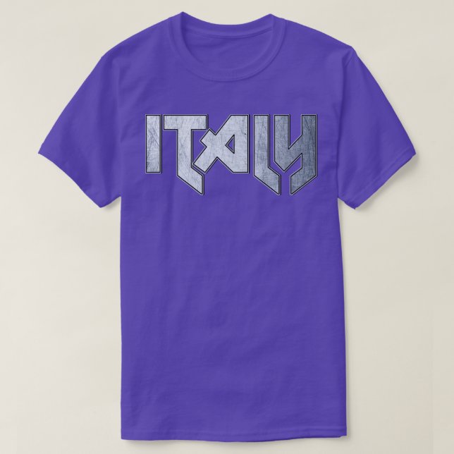 Hårda metall Italien T Shirt (Design framsida)
