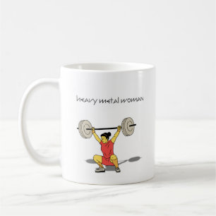 Hårda Metall-kvinnor (kvadrat) Kaffemugg
