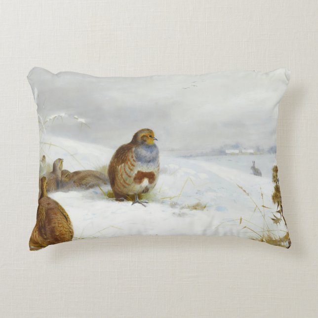 Hårda tider och en hare, Art Birds Prydnadskudde (Framsidan)