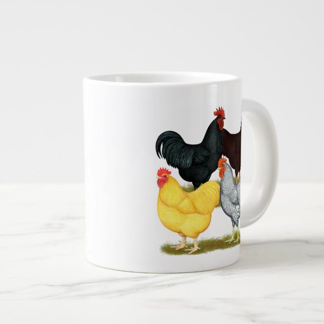 Hårda Tupp-kvartetten Jumbo Mugg (Framsida höger)