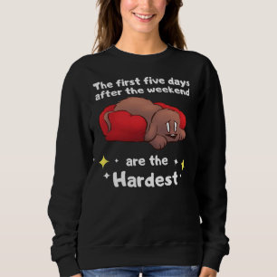 Hårda veckodagar Helg Cute Labrador Retriever Hund T Shirt