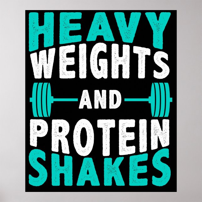 Hårda vikter och proteinskakor poster (Skapare uppladdad)