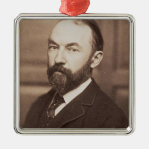 Härdade Thomas (1840-1928) (sepiafotoet) Julgransprydnad Metall