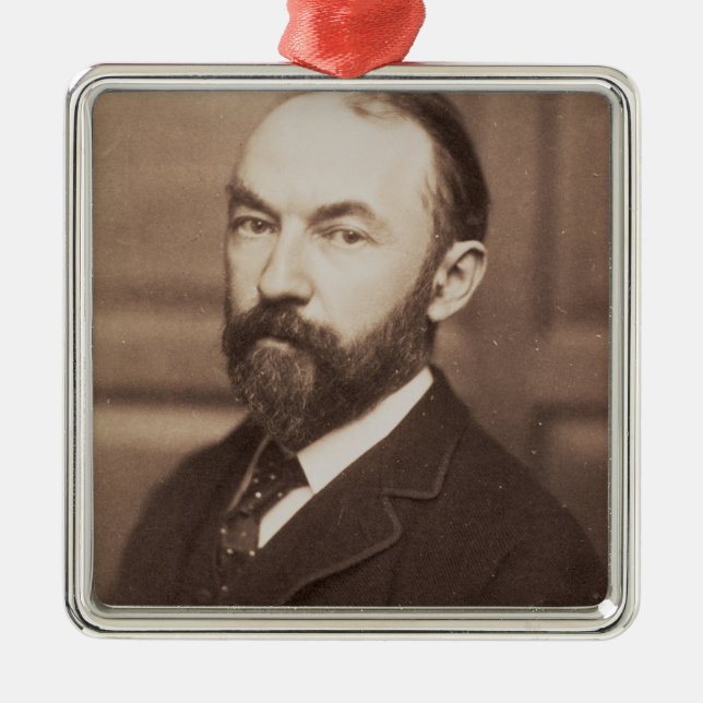 Härdade Thomas (1840-1928) (sepiafotoet) Julgransprydnad Metall (Framsidan)