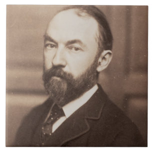 Härdade Thomas (1840-1928) (sepiafotoet) Kakelplatta