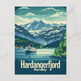Hardangerfjord Norge Vykort