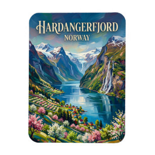 Hardangerfjorden Norge Magnet