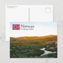 Hardangervidda Norge Postcard