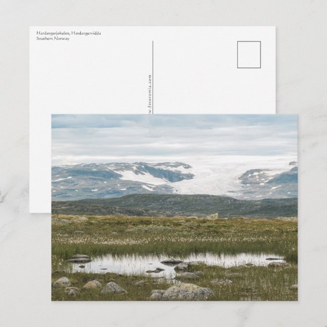 Hardangervidda Norge Vykort (Fram/baksida)