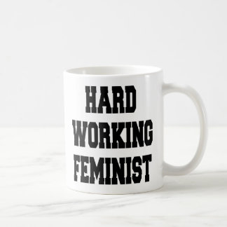 Hårdarbetande feminist kaffemugg