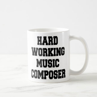 Hårdarbetande musikkomposer kaffemugg