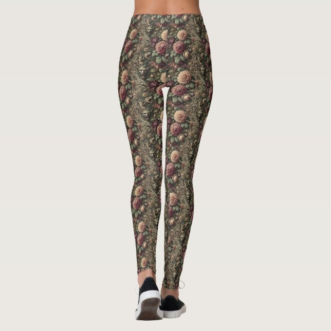 Hårdare än blommor - Gothic Victorian Delirium Leggings (Baksida)