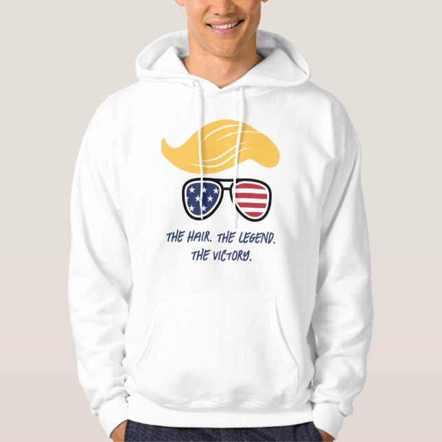 Hårdarna, segern: 45 47 patriotisk hoodie (Framsida)