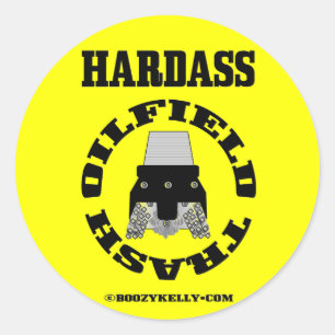 Hardass Oil Fält Sopor,Sticker,Oil Patch,Driller Runt Klistermärke