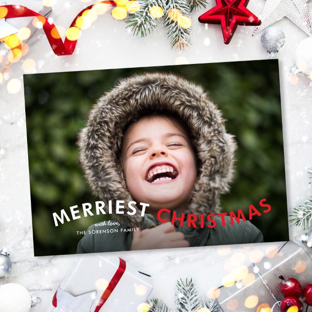 Hårdaste moderna julfoto julkort (Skapare uppladdad)