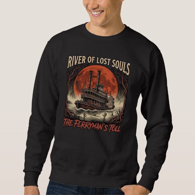 Hardball Syndicate River of Souls Horror Tröja Lång Ärmad Tröja (Framsida)