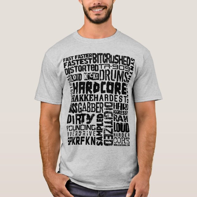 Hardcore01-black Tee Shirt (Framsida)