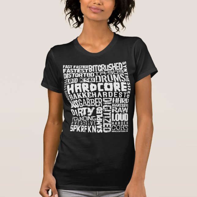 Hardcore01-white T-shirt (Framsida)
