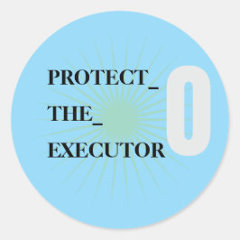 Hardcore AI Agent Monospace Text 3 Runt Klistermärke