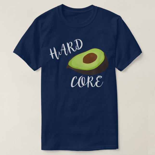 Hardcore Avocado Funny T Shirt (Design framsida)