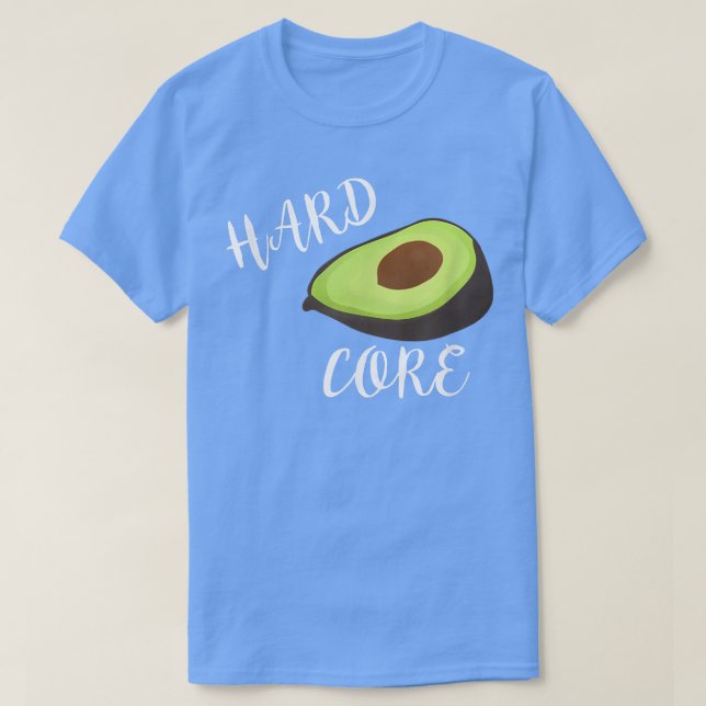 Hardcore Avocado Funny T Shirt (Design framsida)