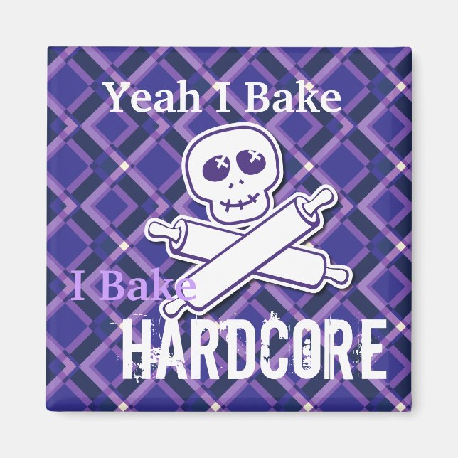 Hardcore Baker Magnet (endast fyrkantigt) (Framsidan)