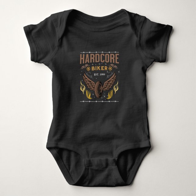 Hardcore Biker Gold t-shirt (Framsida)