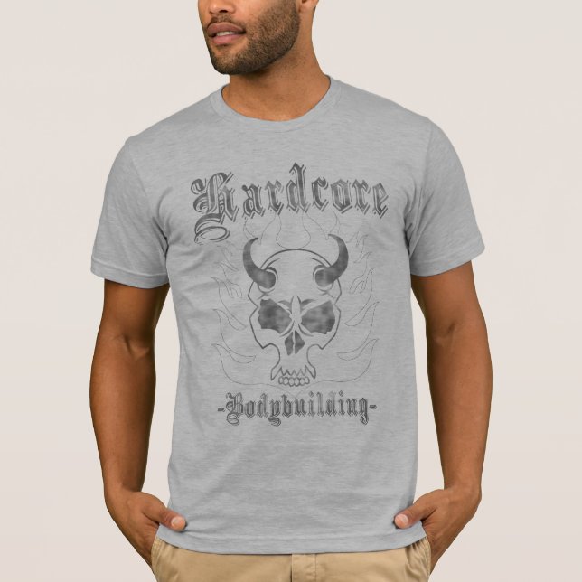 Hardcore Bodybuilding T-Shirt (Framsida)