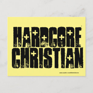 Hardcore Christian Postkort Vykort