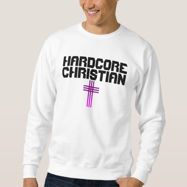 HARDCORE CHRISTIAN T-shirts Långärmad Tröja (Framsida)