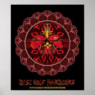 HARDCORE DISKETTGOLF POSTER
